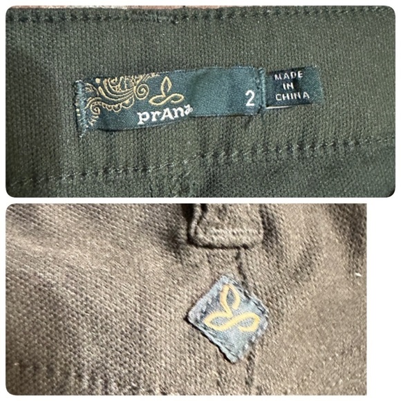 Prana Breanna Cargo Green stretchy moto style stiching multi functional pants 2 - Picture 8 of 16